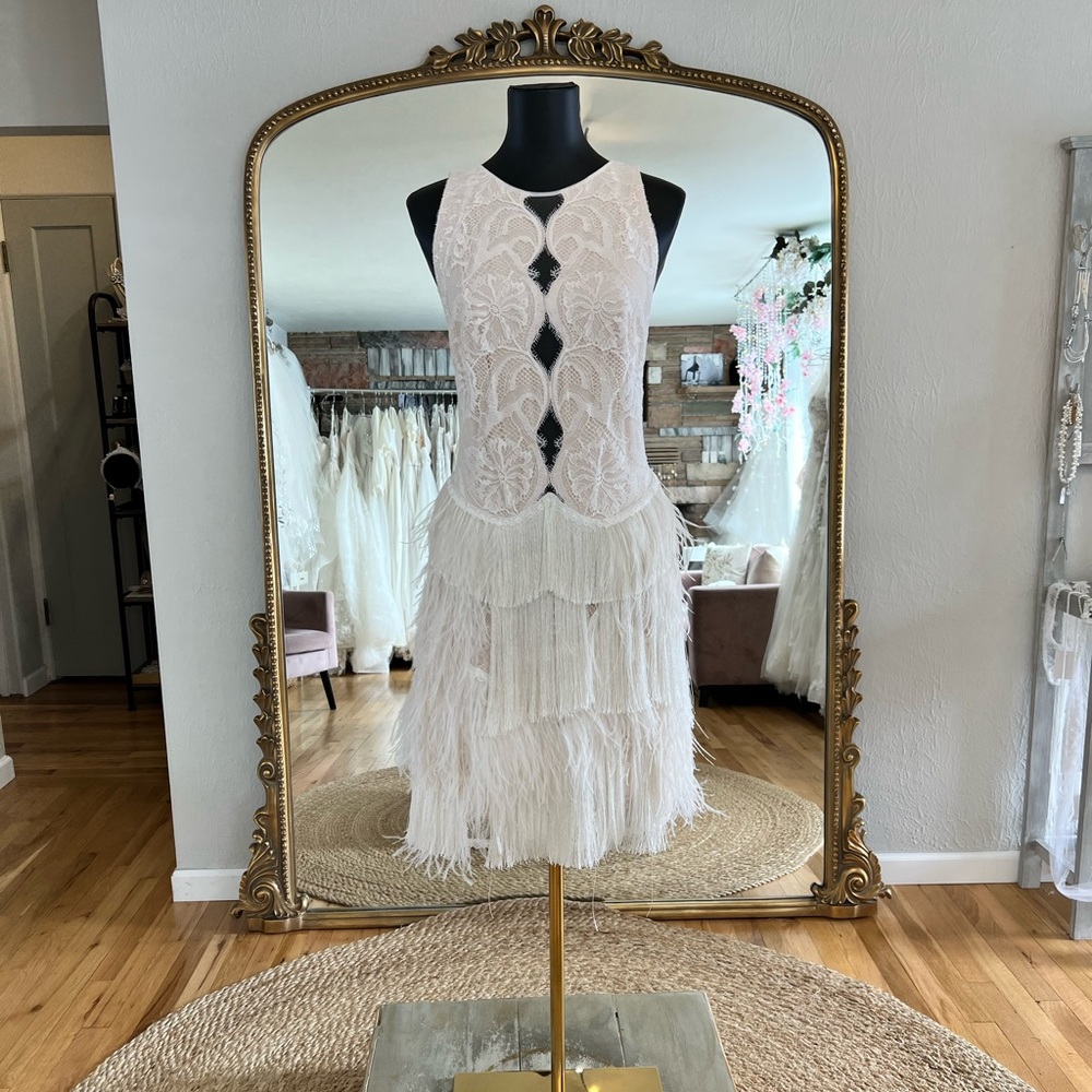 NWT Fringe Gown